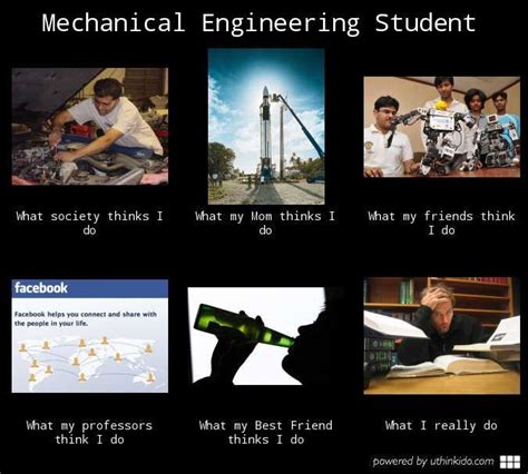 Mechanical Engineering Student What People Think I Do What I Really