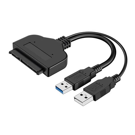 Dual Usb 30 Sata Adapter Cable Up To 5gbps With Usb 20 Power Cable