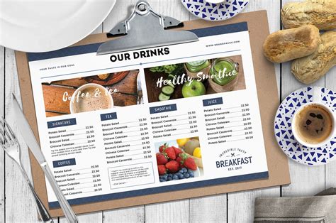 Brunch Café Menu Templates In Psd Ai And Vector Brandpacks