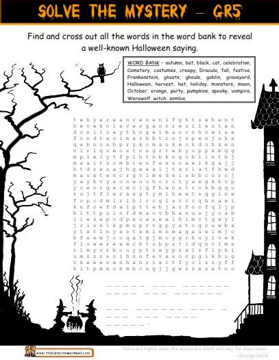 Halloween Worksheets Free 6th Grade Worksheets