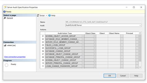 SQL Server Audit Feature Set Up