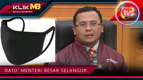 Pelitup Muka Boleh Basuh Untuk Murid Selangor Selangortv