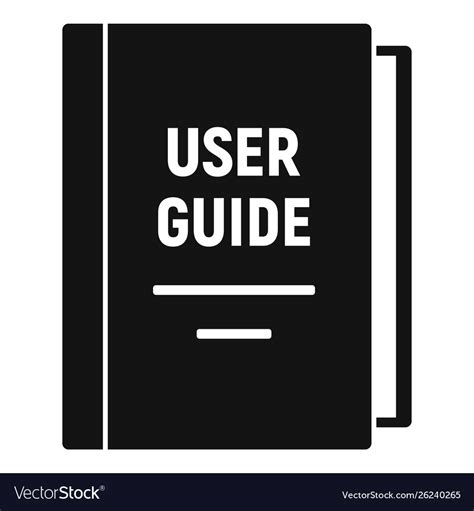 User Guide Icon Simple Style Royalty Free Vector Image