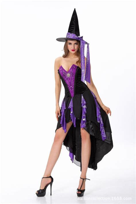 Sexy Witch Costumes Adult Purple Anime Cosplay Costumes For Women Fantasia Swallowtail Dress