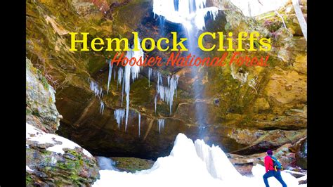 Hemlock Cliffs A Winter Hike Through Frozen Waterfalls Hoosier