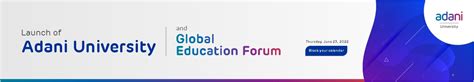 Launch Of Adani University And Global Education Forum Adani Institute