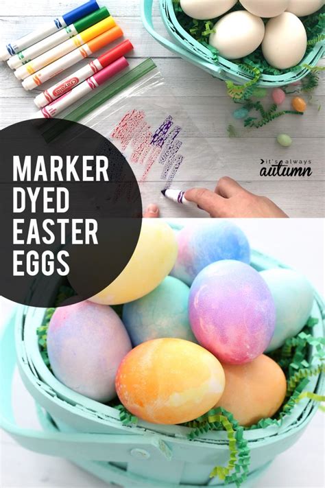 Easy Watercolor Easter Eggs Using Markers Its Always Autumn