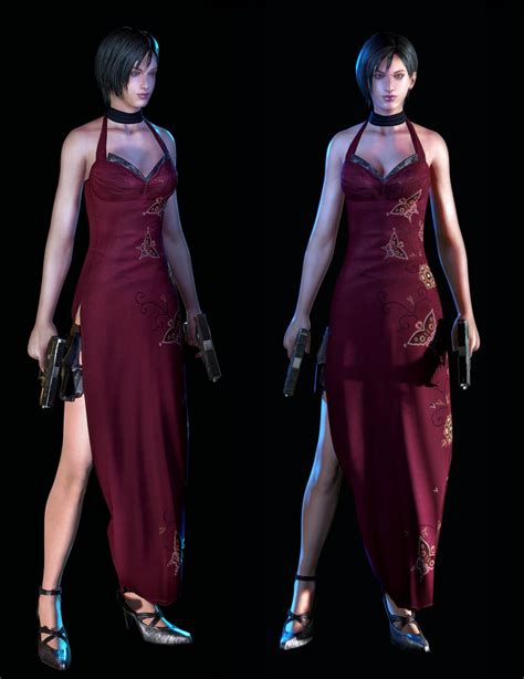 3d Ada Wong Red Dress Complete Work — Polycount