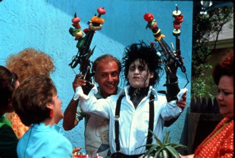 Awesome Behind The Scenes Photos Of Edward Scissorhands