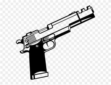 Crossed Guns Clipart Pistols Gun Drawing Flintlock Coloring Pages