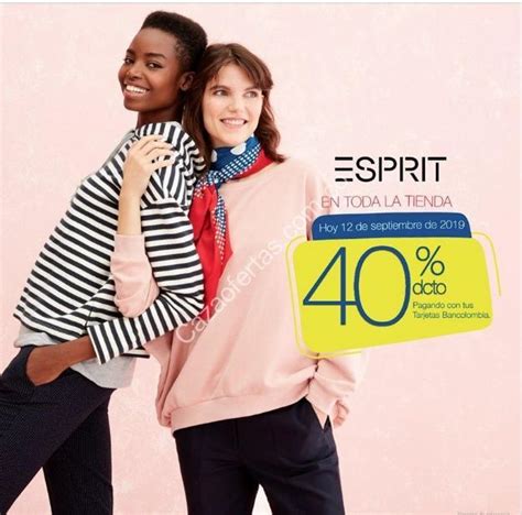 Promoción Esprit Bancolombia De 40 De Descuento En Toda La Tienda Hoy