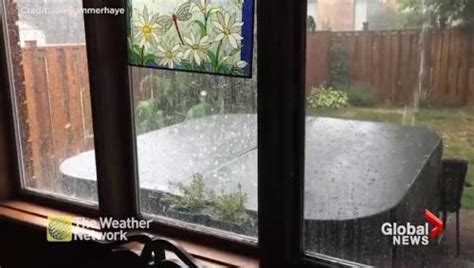 Video Captures Hail Storm As It Hammers Woodstock Ont Watch News
