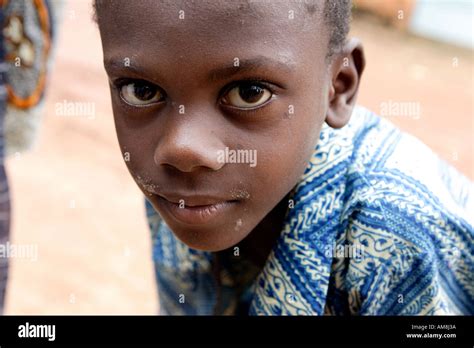 Ouagadougou Burkina Faso August 29th 2005 A Young Burkinabe Boy Stock