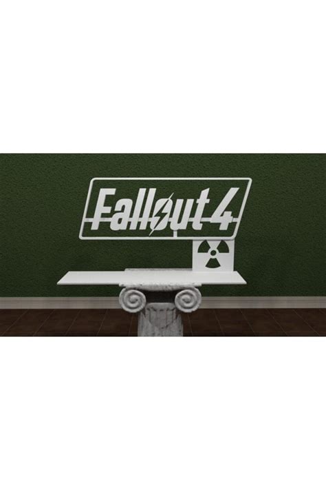 Motto Fallout 4 Logo Logosu Masaüstü Biblo Dekoratif Hediyelik Süs Eşya
