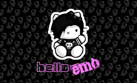 Download Hello Kitty Cute Emo Wallpaper