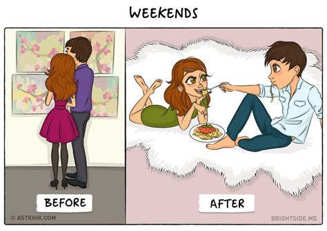 13 ilustrasi kocak bedanya kehidupan pacaran vs sesudah menikah