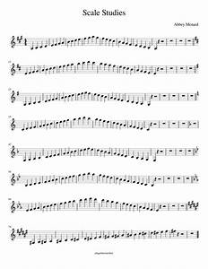 Scale Studies Sheet Music For Trumpet In B Flat Solo Musescore Com