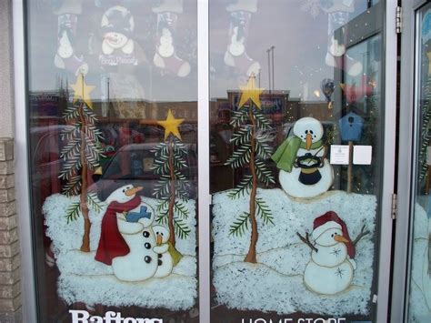 Image Detail For Snowmen Scene By Lorri Of Brushworks Painted On Doors