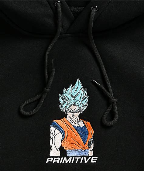 We offer fashion and quality at the best price in a more sustainable way. Primitive x Dragon Ball Super Goku Black Hoodie | Zumiez