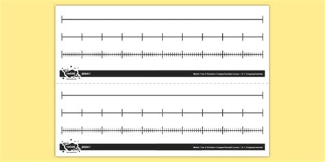 Editable Blank Number Lines Math Resource Twinkl