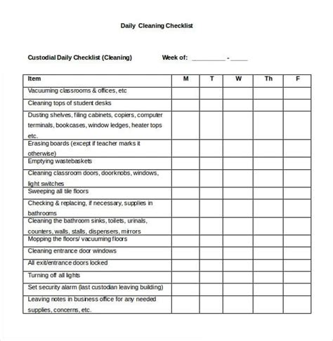 Checklist Templates Word ~ Smartresumemaker