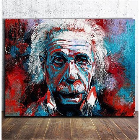 Albert Einstein Wall Art Homes Decorations For Living Room Oil
