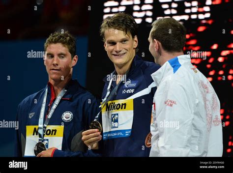 Yannick Agnel C Of France Conor Dwyer L Of The United States And