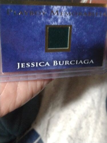 Playboy Playmate Jessica Burciaga Swatch Card Gorgeous Rare Ebay