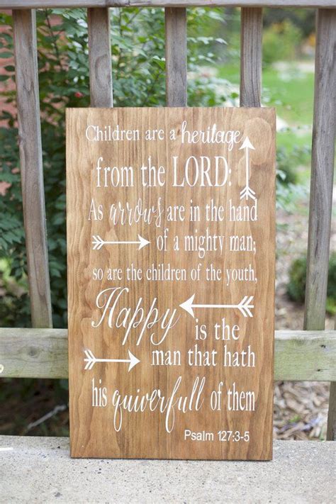 Psalm 127arrow Signraising Arrowssons Are A Heritage Of The Etsy