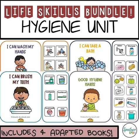 Life Skills Bundle Hygiene Unit Printable Adapted Interactive Books