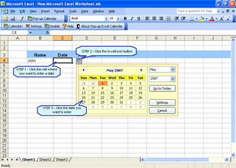 Introduction To Pop Up Excel Calendar Excel Invoice Manager