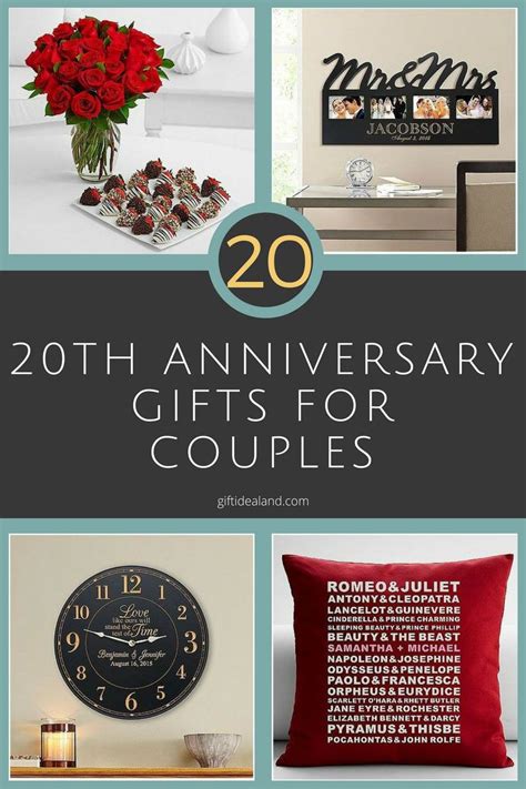 Whether you've been married one year or 20, if you like your marriage, it's always a good idea to mark your wedding anniversary with a gift for your spouse. 20Th Anniversary Gift Ideas For Her | Examples and Forms