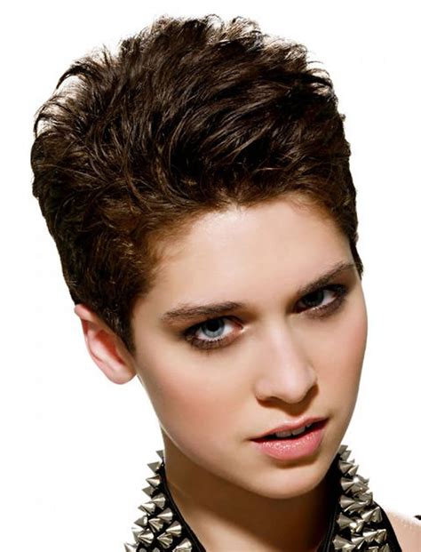 This haircut is easily maintained and is worn formally or this edgy pixie works with curly or straight hair, opting for a longer section on either side or straight down the back. Curly pixie short haircut 2019-2020 - Hair Colors