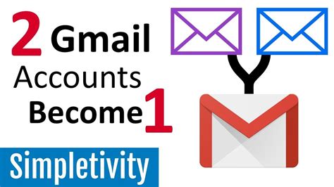 How To Combine 2 Email Accounts Gmail Forwarding Tutorial Youtube