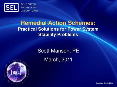 Ppt Remedial Action Schemes Practical Solutions For Power System