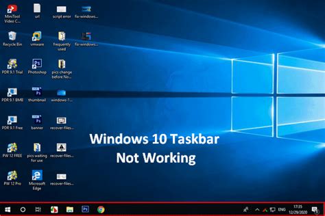 Is Taskbar Frozen In Windows 10 Heres How To Fix It Minitool