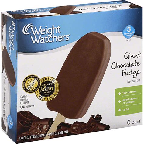 Weight Watchers Ice Cream Bar Giant Chocolate Fudge Sandwiches Bars Langenstein S