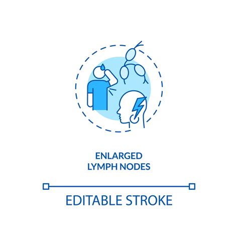 Enlarged Lymph Nodes Concept Icon By Bsd Studio Thehungryjpeg