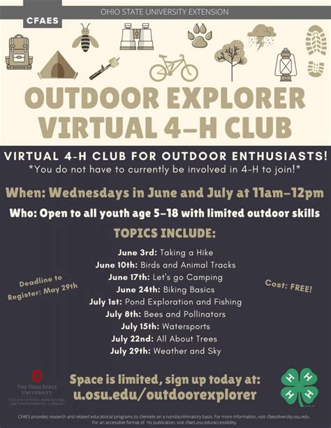 Lets Explore The Outdoors Virtual Spin Club Licking County 4 H