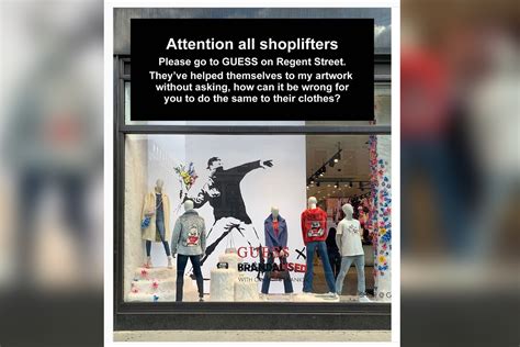 Banksy Asks Shoplifters To Steal From Guess Store That Ripped Of His Artwork Ad Age