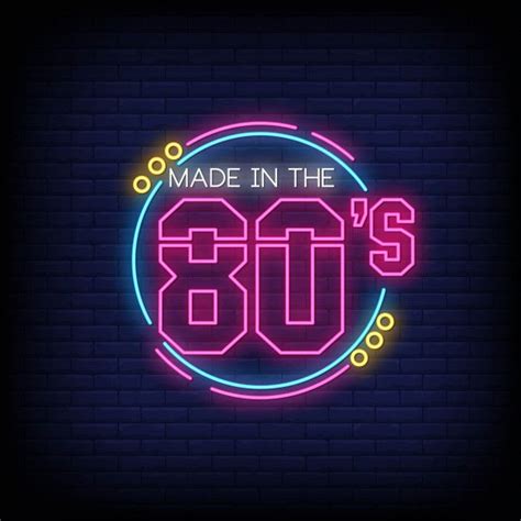 Premium Vector Back To 80s Neon Signs Style Text Neon Signs Neon