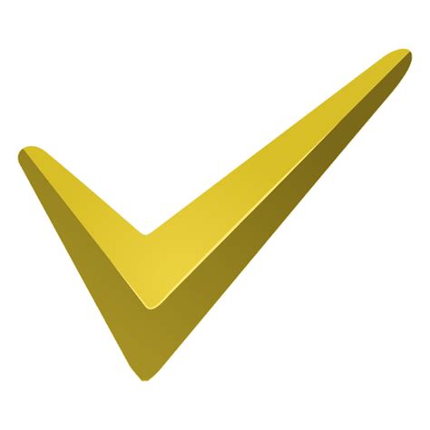 Yellow Check Mark Icon Transparent Png And Svg Vector File