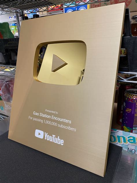 Youtube Finally Sent Out The Million Subscriber Plaque R