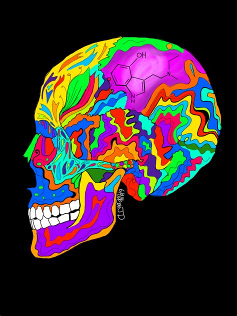 Psychedelic Skull By Emijdizzy On Deviantart