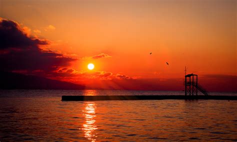 Free Images Sea Water Nature Ocean Horizon Sun Sunrise