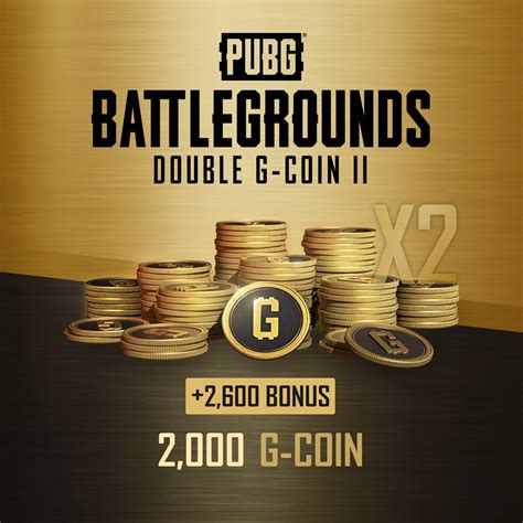 Pubg Double G Coin Ii 2000 2600 Bonus Englishchinesekorean