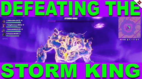 Defeating The Storm King In Fortnite Chapter Fortnitemares YouTube
