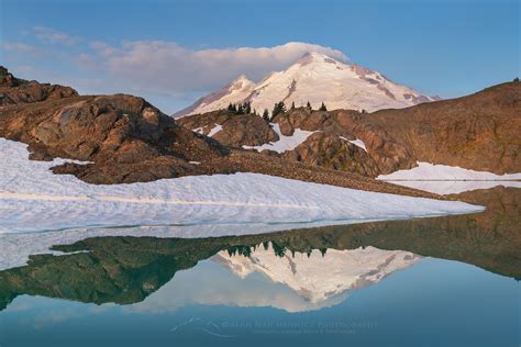 Mount Baker Reflected In Goat Lake North Cascades Alan Majchrowicz