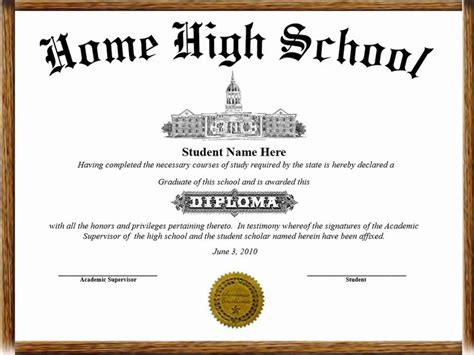 Printable High School Diploma Beautiful Home School Diplomas In 2020
