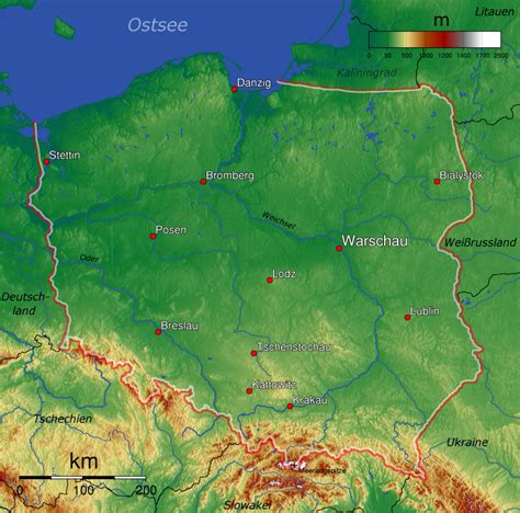 Polen Landkarte Zum Ausdrucken